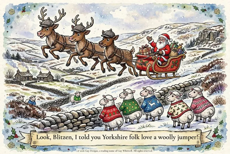 Yorkshire Roast Card Co. greetings card design
